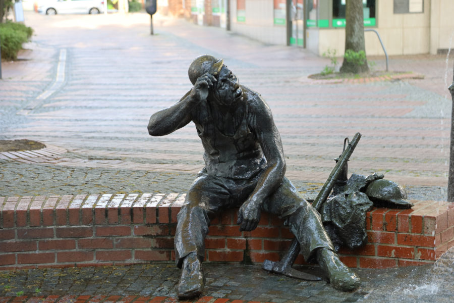 Bergmann statue in Steele